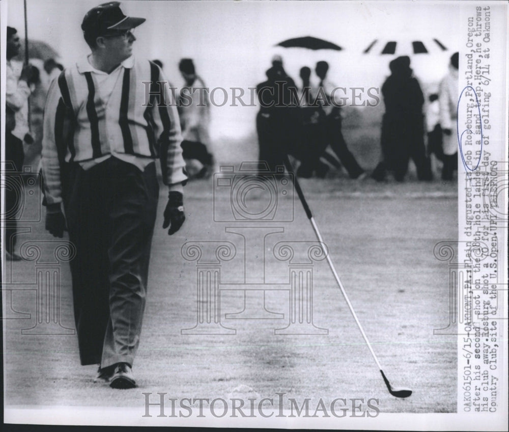 1962 Press Photo Bob Roseburg at Oakmont Country Club US Open - Historic Images