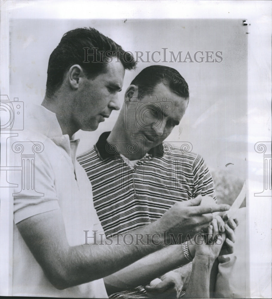 1958 Press Photo Professional Golfers Tony Lema Johnny Pott Kentucky Derby Open - Historic Images