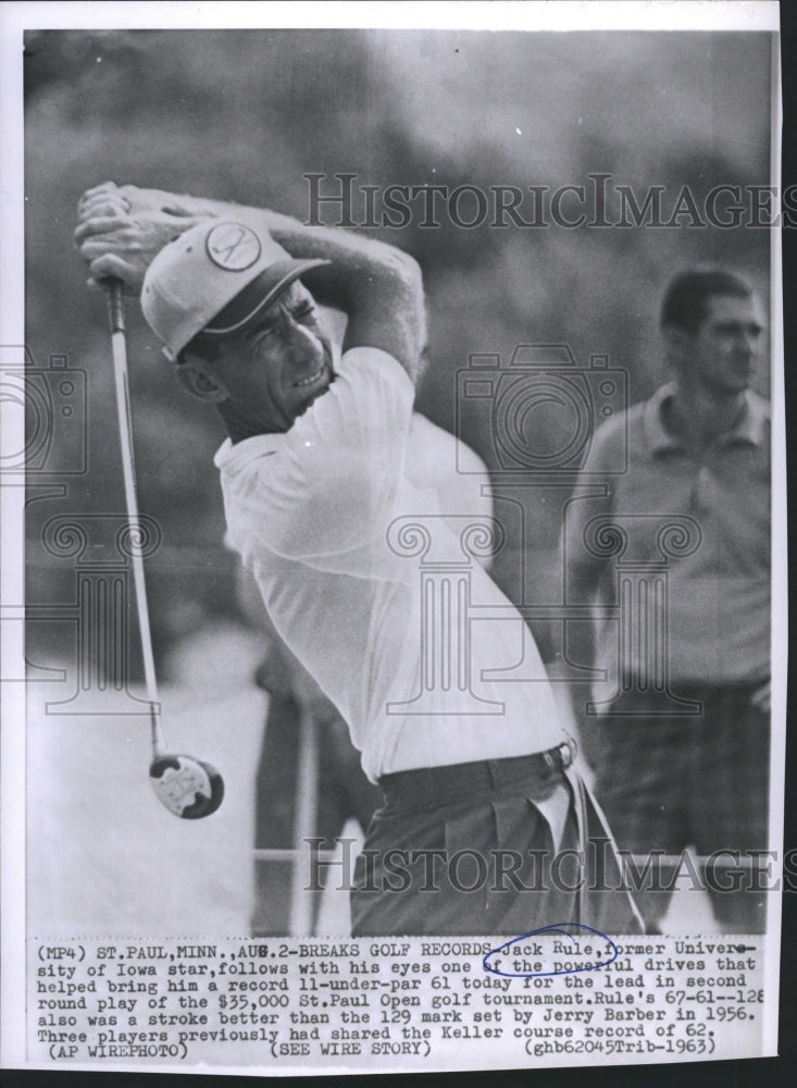 1963 Press Photo Jack Rule Jr. American professional golfer. - Historic Images