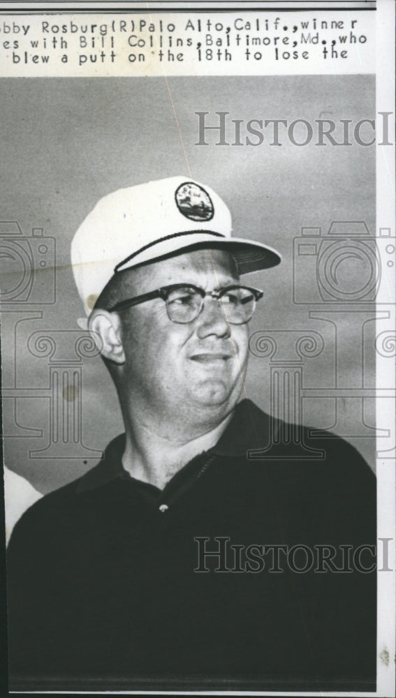 1961 Press Photo Professional Golfer Bobby Rosburg. - Historic Images