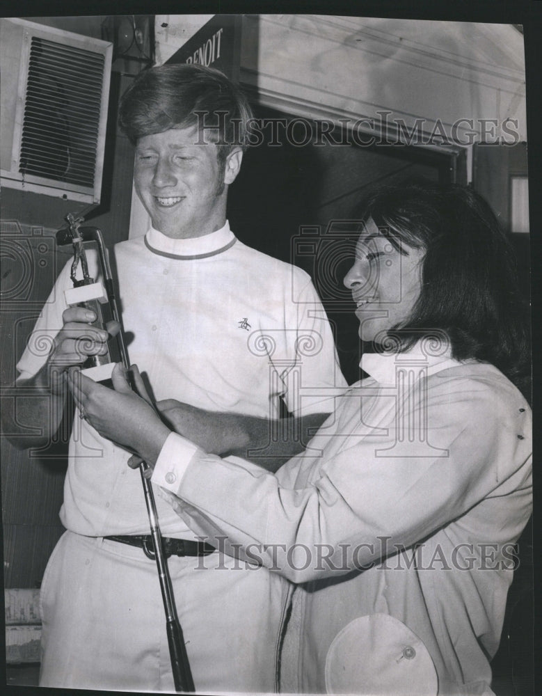 1970 Press Photo Tudi Feldman Mark Plumer RA-A Junior Golf Championship - Historic Images