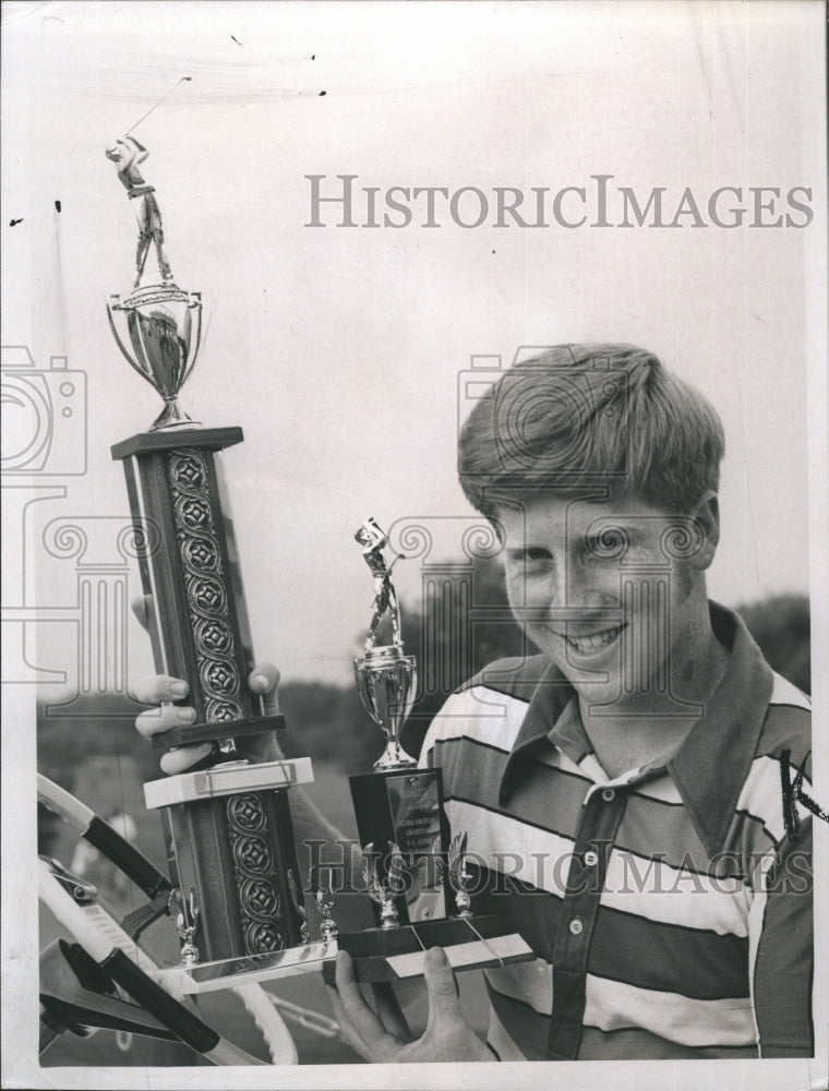 1970 Press Photo Mark Plummer Trophies - RSH33513 - Historic Images