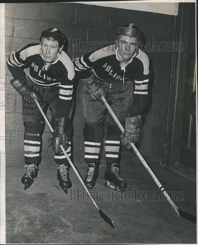 1963 Press Photo Lax Keirstead Arlington Hockey - Historic Images