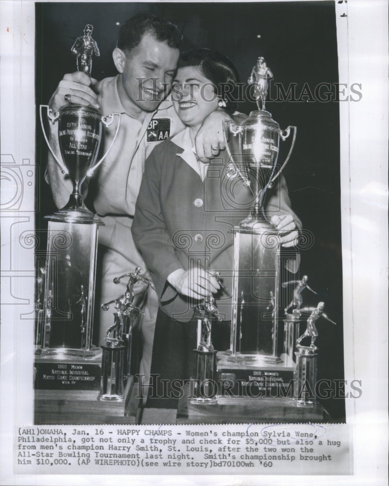 1960 Sylvia Wene Harry Smith Bowling National All-Sar Tournament - Historic Images