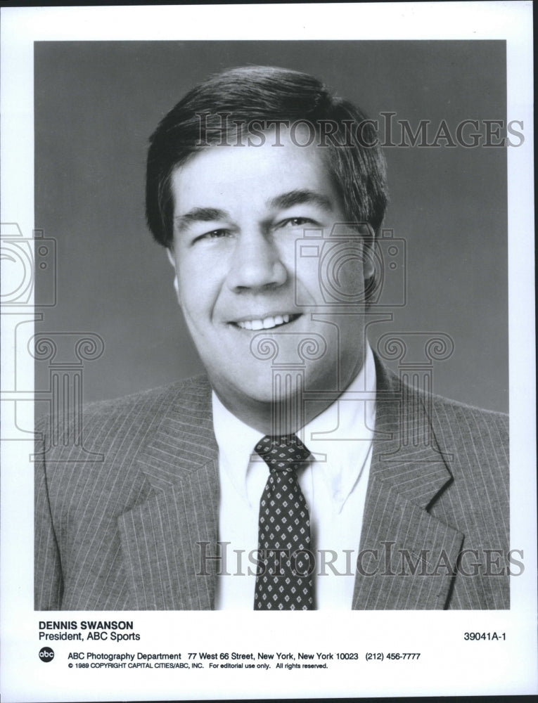 1989 Dennis Swanson ABC Sports President - Historic Images