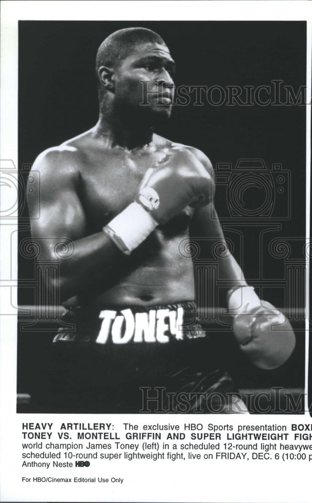 1996 Press Photo Toney Griffin Super Lightweight Fight - Historic Images