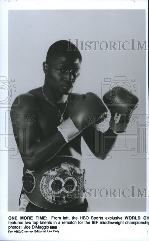 1992 Press Photo James Toney Championship Boxing - Historic Images