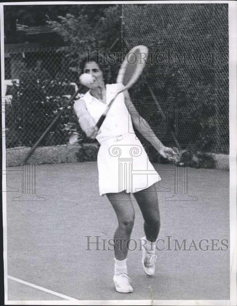 1964 Press Photo Jean Gelner in  finals of the Denver City Tennis Championship - Historic Images