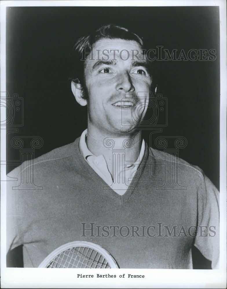 Press Photo Tennis player Pierre Barthes - RSH33927 - Historic Images