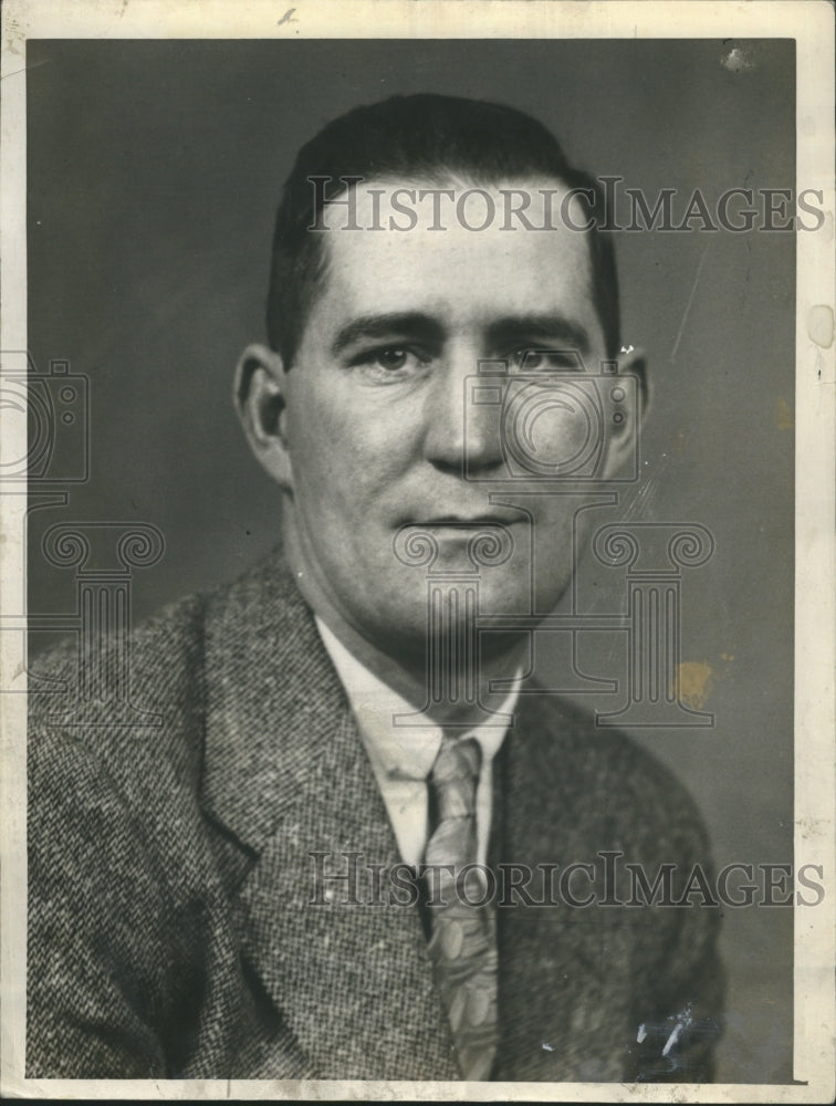 1936 Press Photo Bill Barret, former big league player - Historic Images