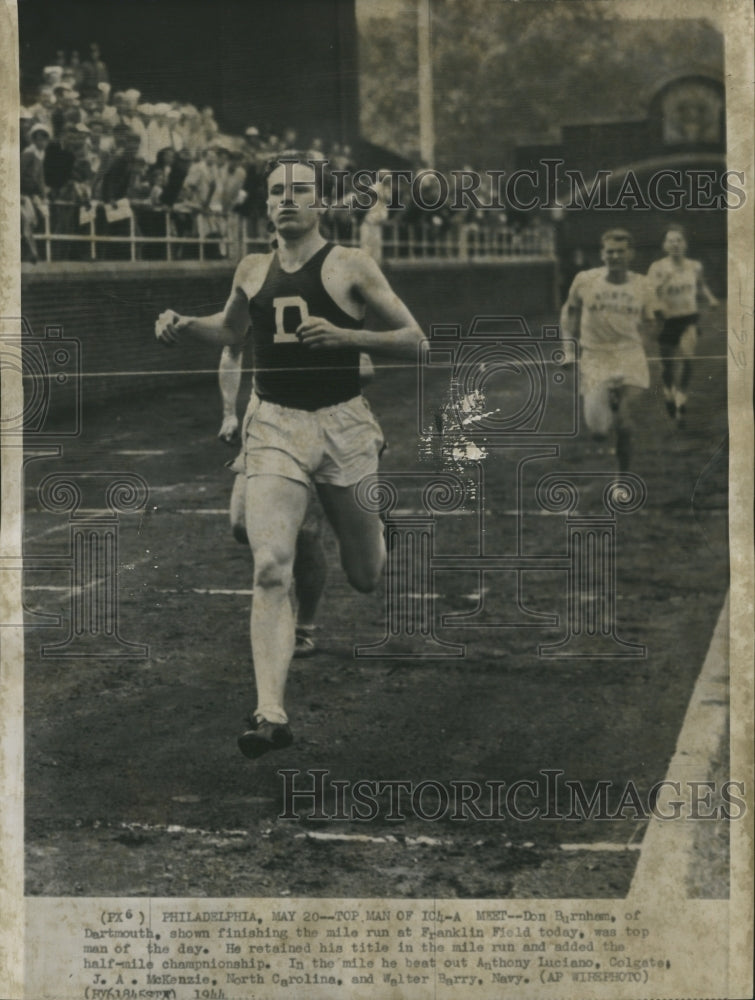 1944 Press Photo Runner Don Burnham - RSH34097 - Historic Images