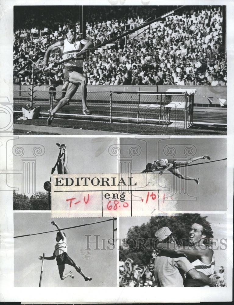 1972 Press Photo Track Pole Vault Bob Seagren - Historic Images