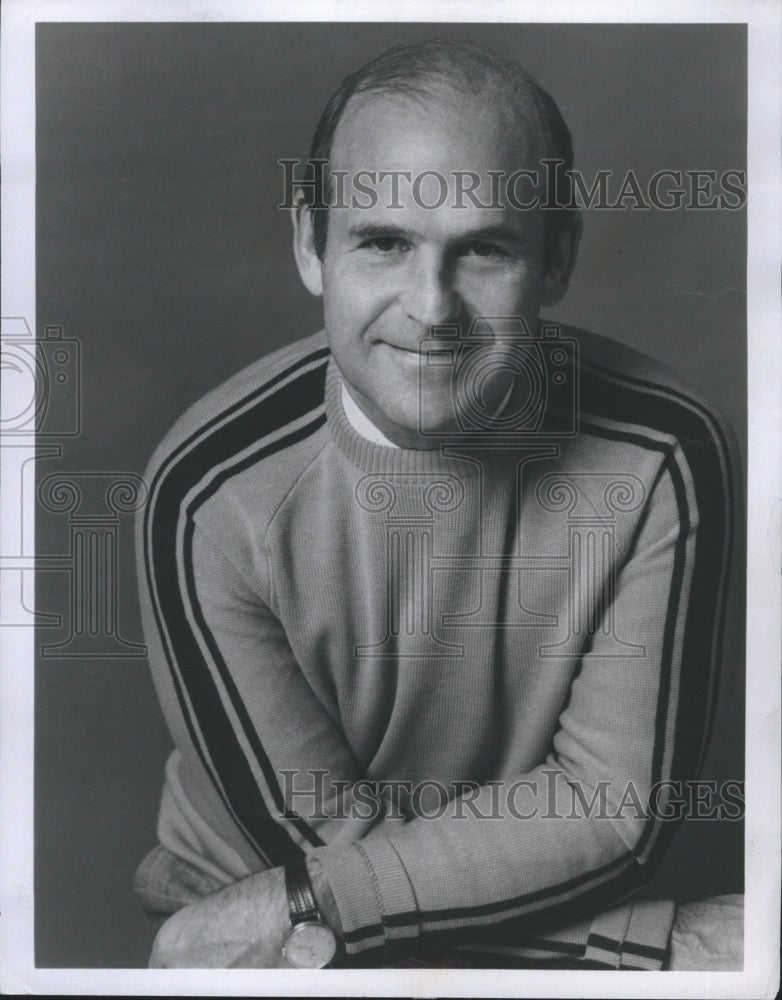 Press Photo Portrait of a Nice Man in a Sweater - RSH34479 - Historic Images