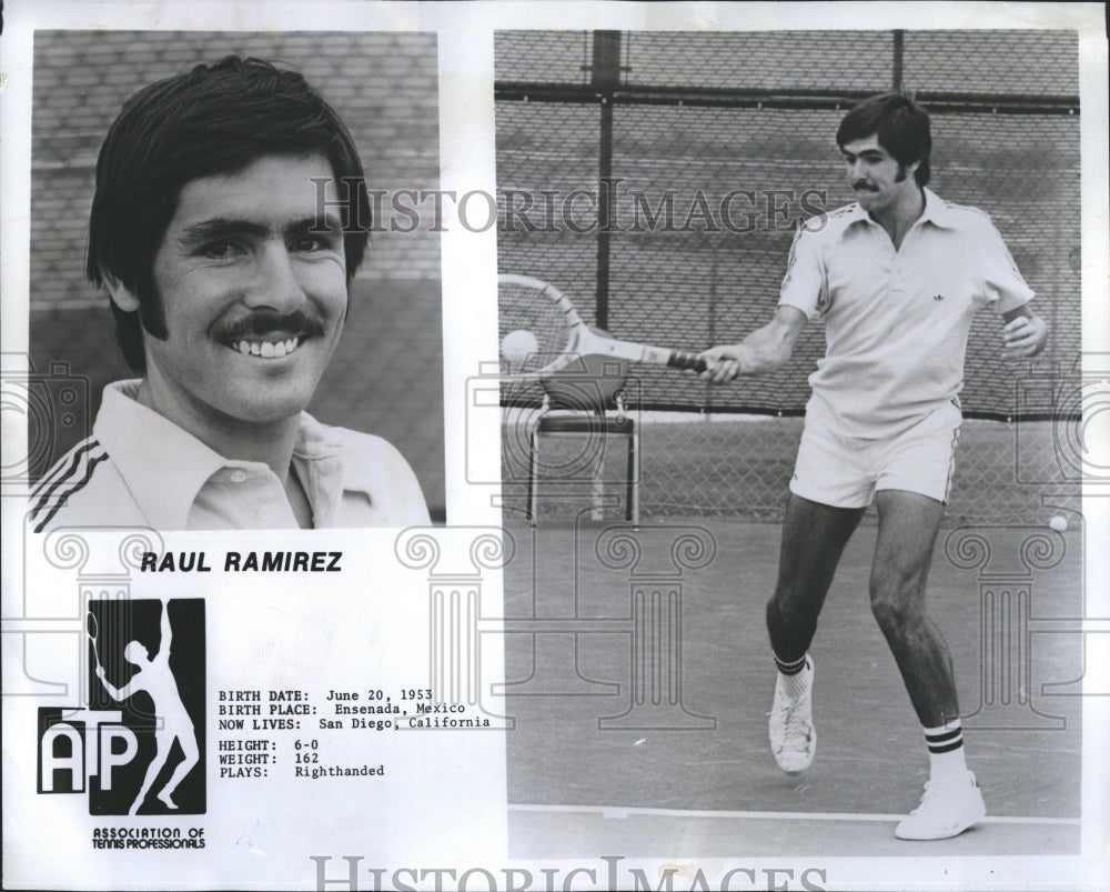 1977 Press Photo Paul Ramirez Professional Tennis Player. - Historic Images