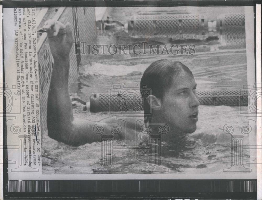 1971 Press Photo Swimmer Brian Job - RSH34873 - Historic Images