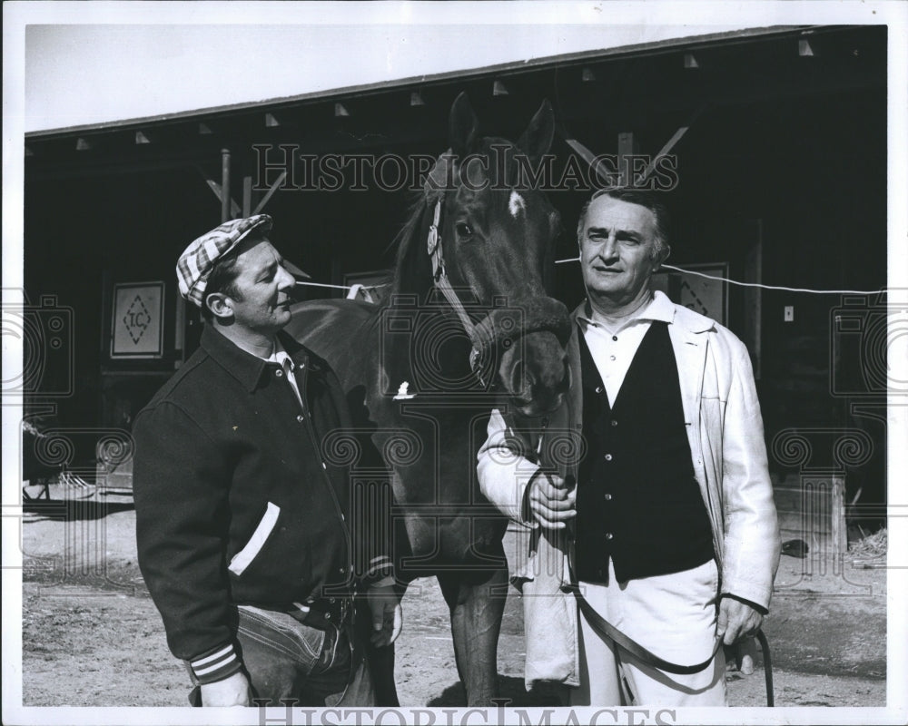 1959 Press Photo Trainer Tony Catalid and Dr. Charles White. - RSH34917 - Historic Images