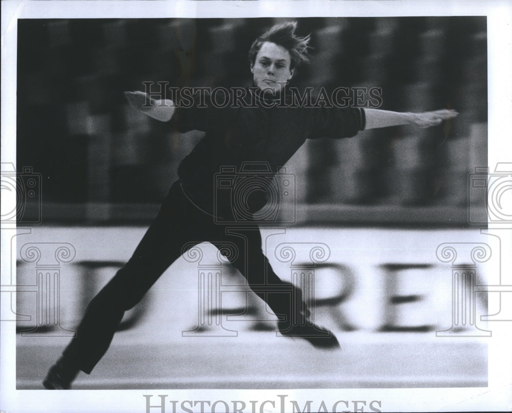 1973 Press Photo John Misha Petkovich Harvard University Figure Skater Olympics - Historic Images