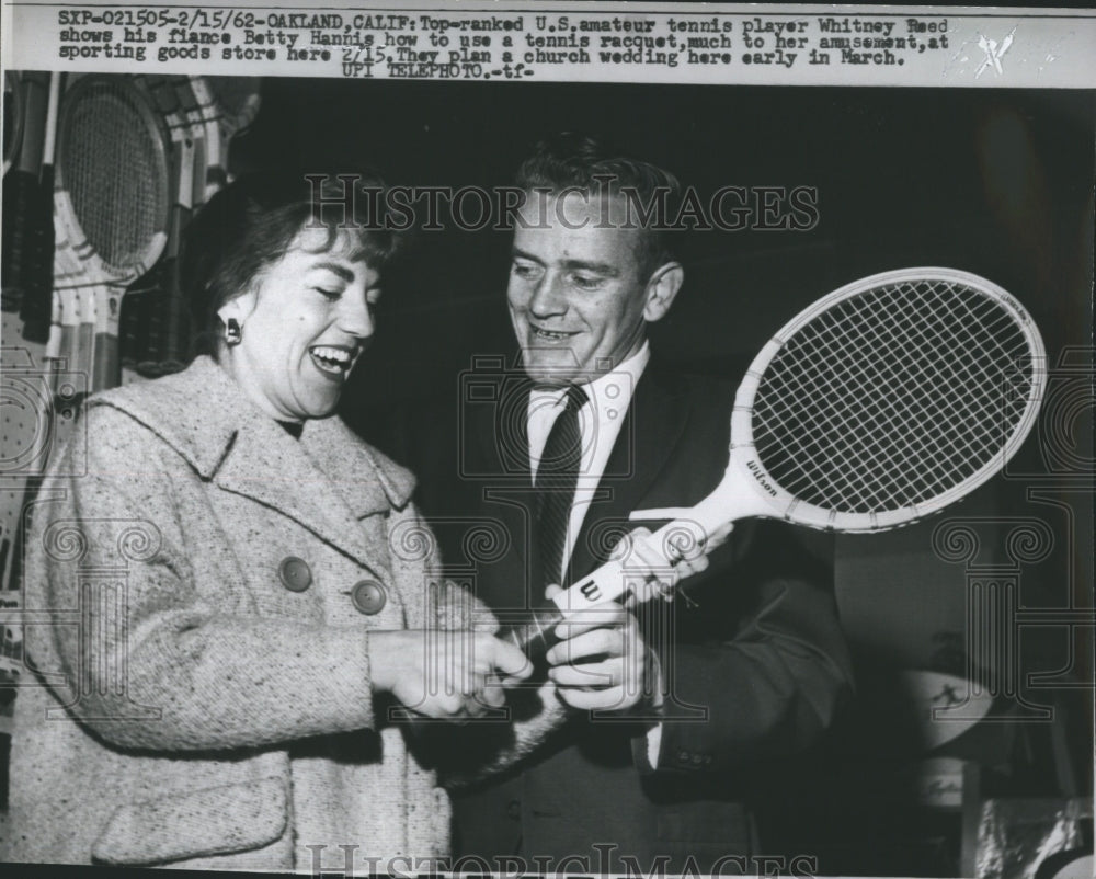 1962 Press Photo US Amateur Tennis Player Whitney Reed - Historic Images