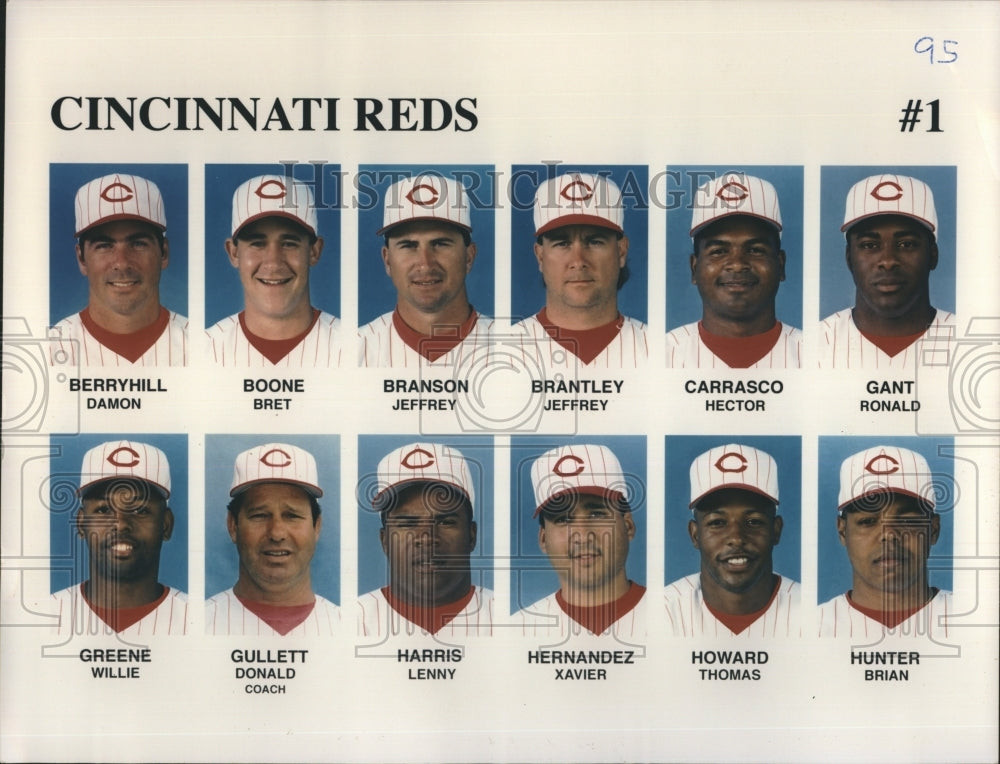 1995 Press Photo Cincinnati Reds - Historic Images