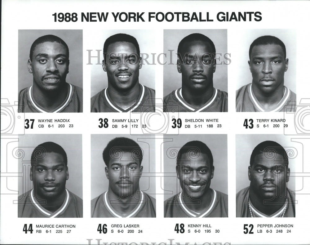 1988 ESPN Football New Orleans Saints NY Giants vintage print ad