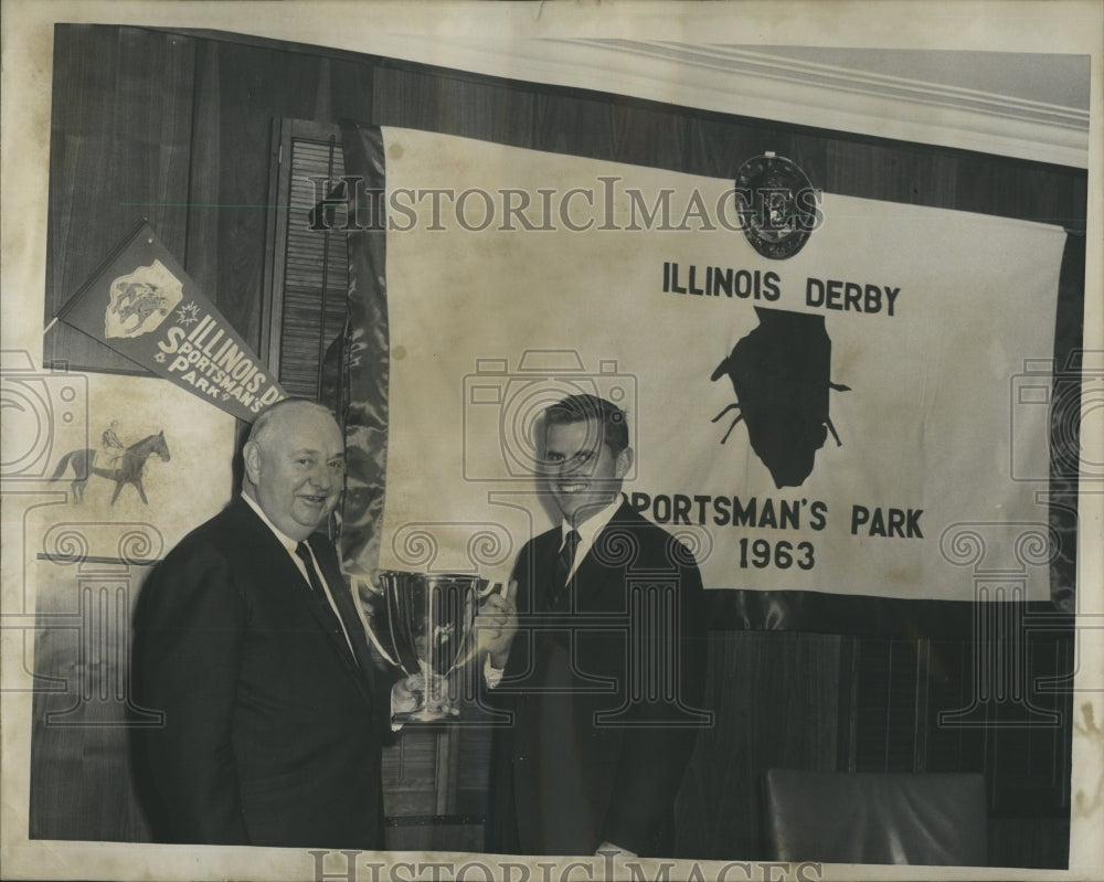 1963 Press Photo William H. Johnston &amp; son William H. Johnston Jr. - RSH35653 - Historic Images