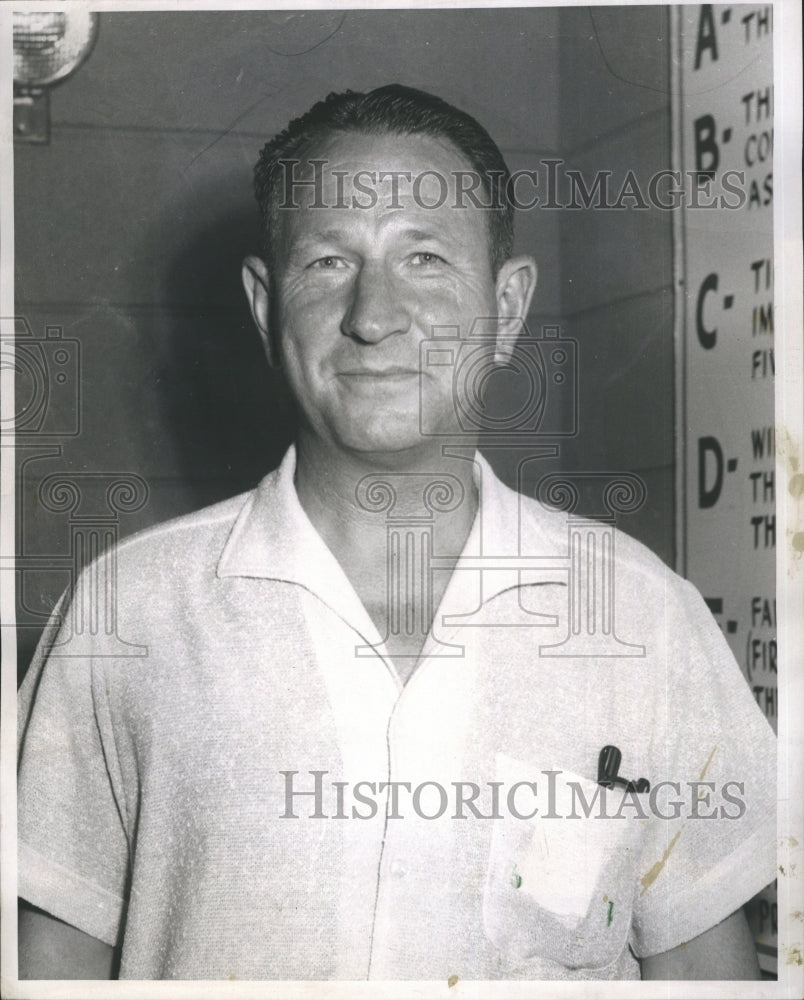 1961 Press Photo Ed P. Schater owner of Lumber Dream. - RSH35971 - Historic Images
