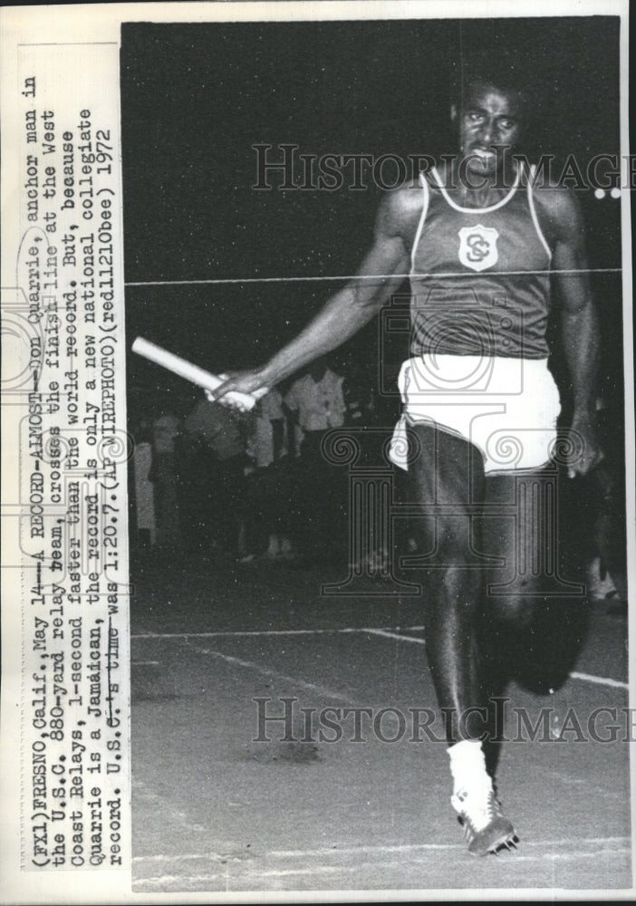 1972 Don Quarrie the man in the picture. - Historic Images