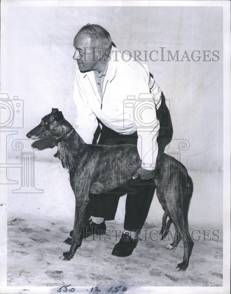 1969 Press Photo Owner of Dog Racing at Wonderland Race Track - Historic Images