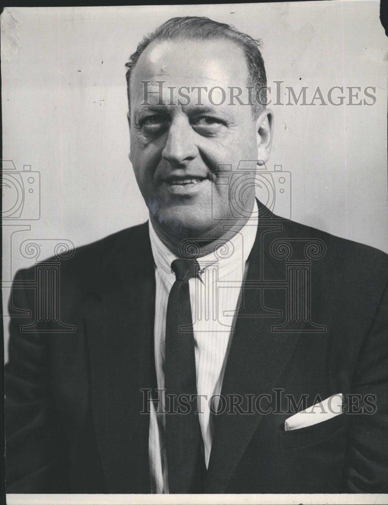 1959 Press Photo Lynn Patrick Boston Bruins Hockey - Historic Images