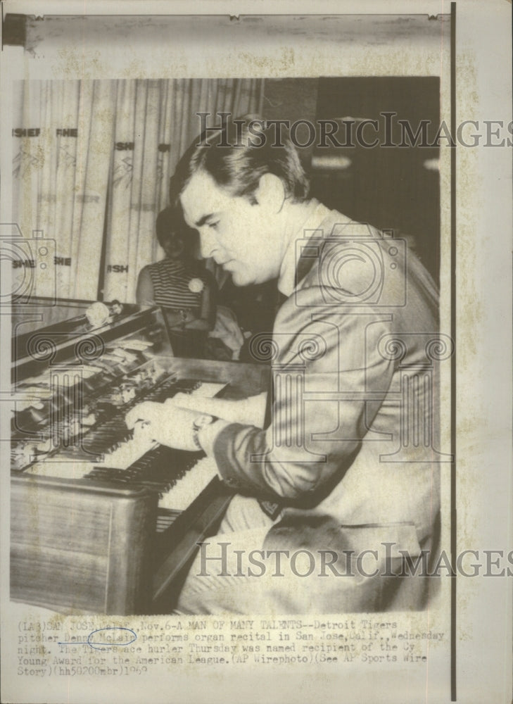 1969 Press Photo Denny Mclain Musician - Historic Images