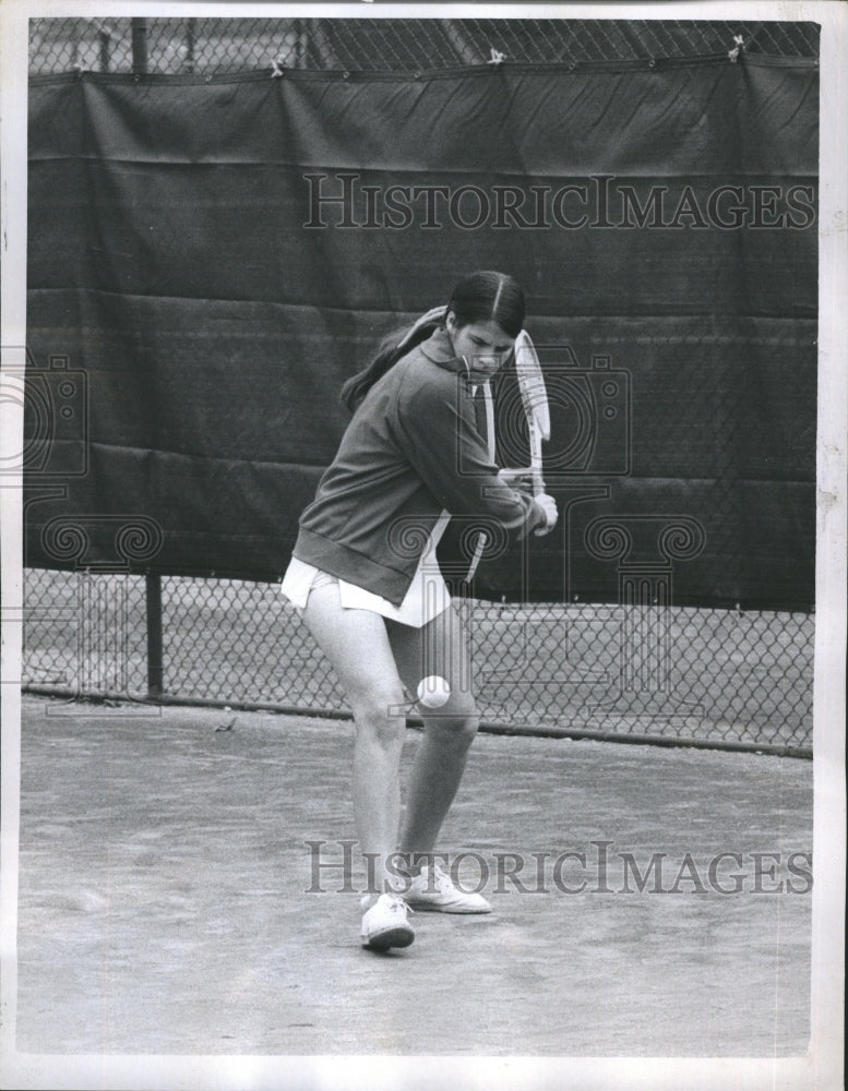 1972 Press Photo Irene Pozefowiez Tennis finals at Longwood - RSH36633 - Historic Images