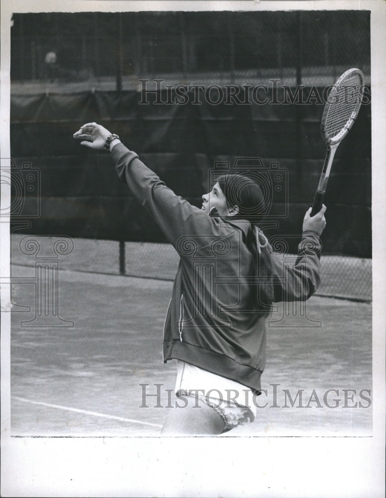 1972 Press Photo Irene Poeefowics Longwood Tennis - Historic Images