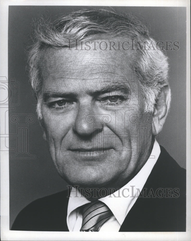 Press Photo Sportscaster Jack Whitaker ABC CBS TV Sports Host Commentator - Historic Images