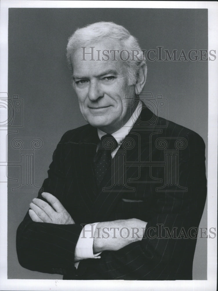 Press Photo Jack Whitaker ABC CBS Sports Sportscaster TV Host Commentator - Historic Images