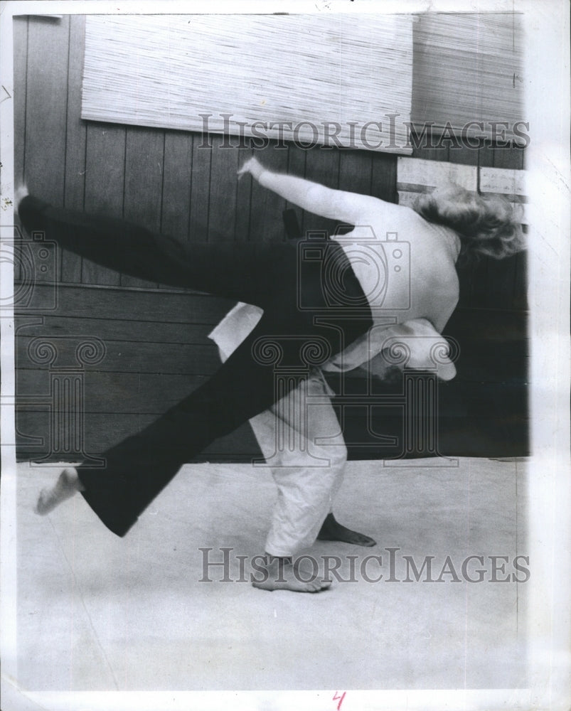 1973 Press Photo Karate Martial Arts flip - RSH36875 - Historic Images