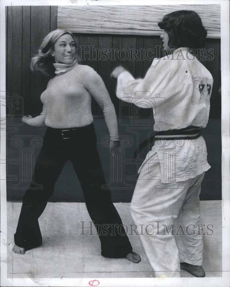 1973 Press Photo Lynne Susan Petri Judo - Historic Images