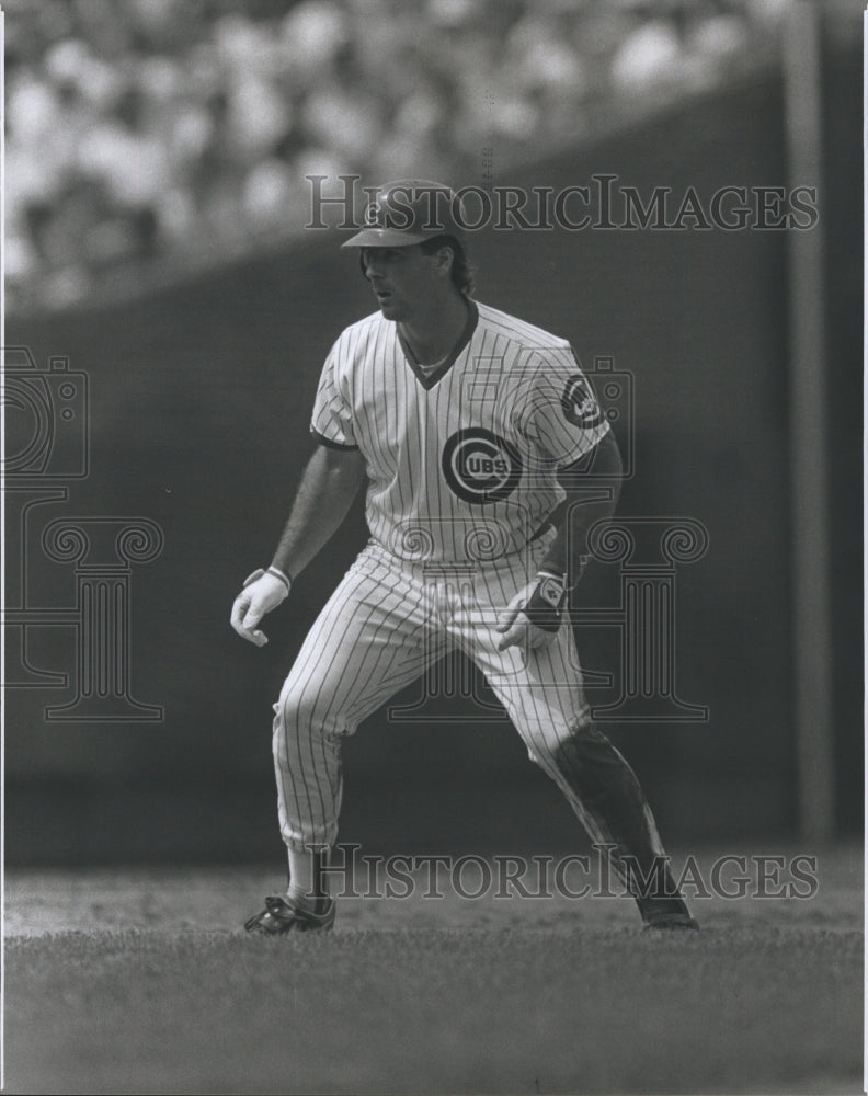 1989 Press Photo Baseball Player Damon Berryhill Chicago Cubs - RSH36937 - Historic Images