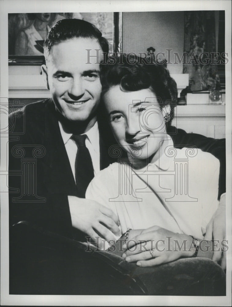 1955 Press Photo Maureen Connolly and Norman Brinker - RSH36971 - Historic Images