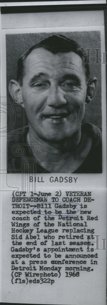 1968 Press Photo Bill Gadsby - Historic Images