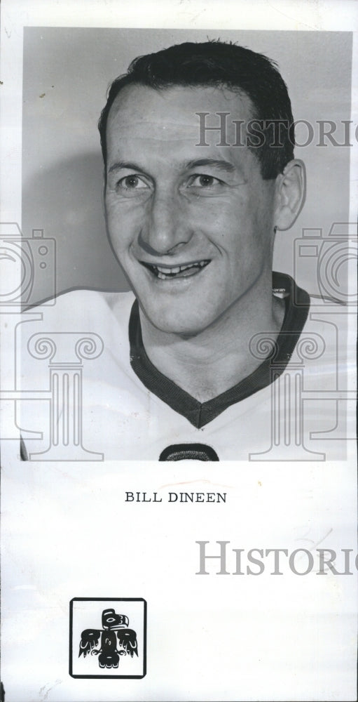 1987 Press Photo Bill Dineen Right Wing Hockey Player Chicago Black Hawks - Historic Images