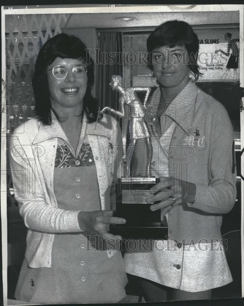 1975 Press Photo Billie Jean King - Historic Images