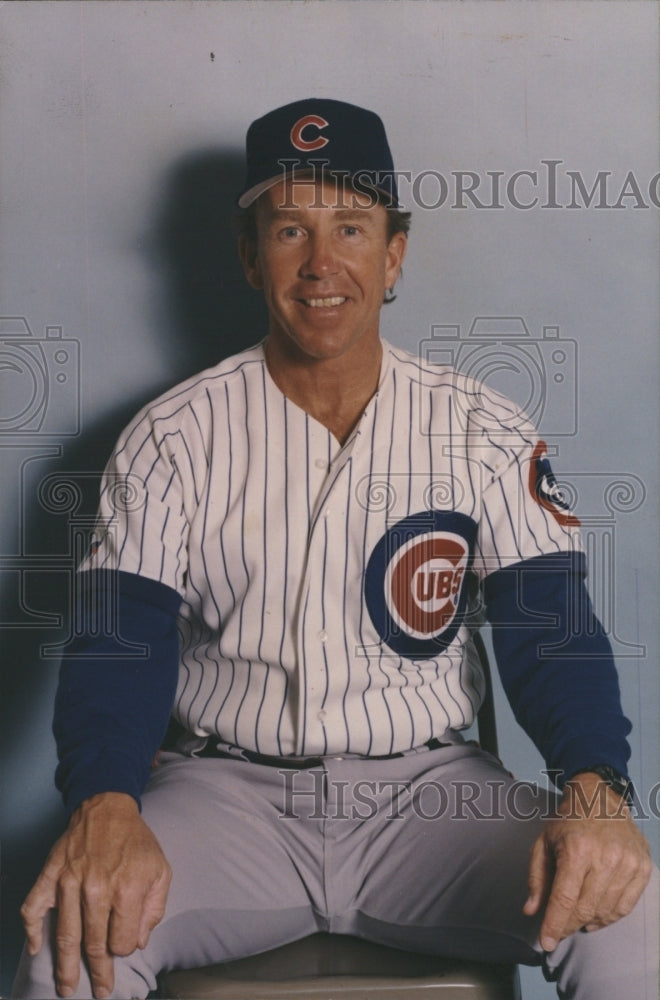 1994 Press Photo Tom Trebelhorn Manager Chicago Cubs Baseball Team - Historic Images