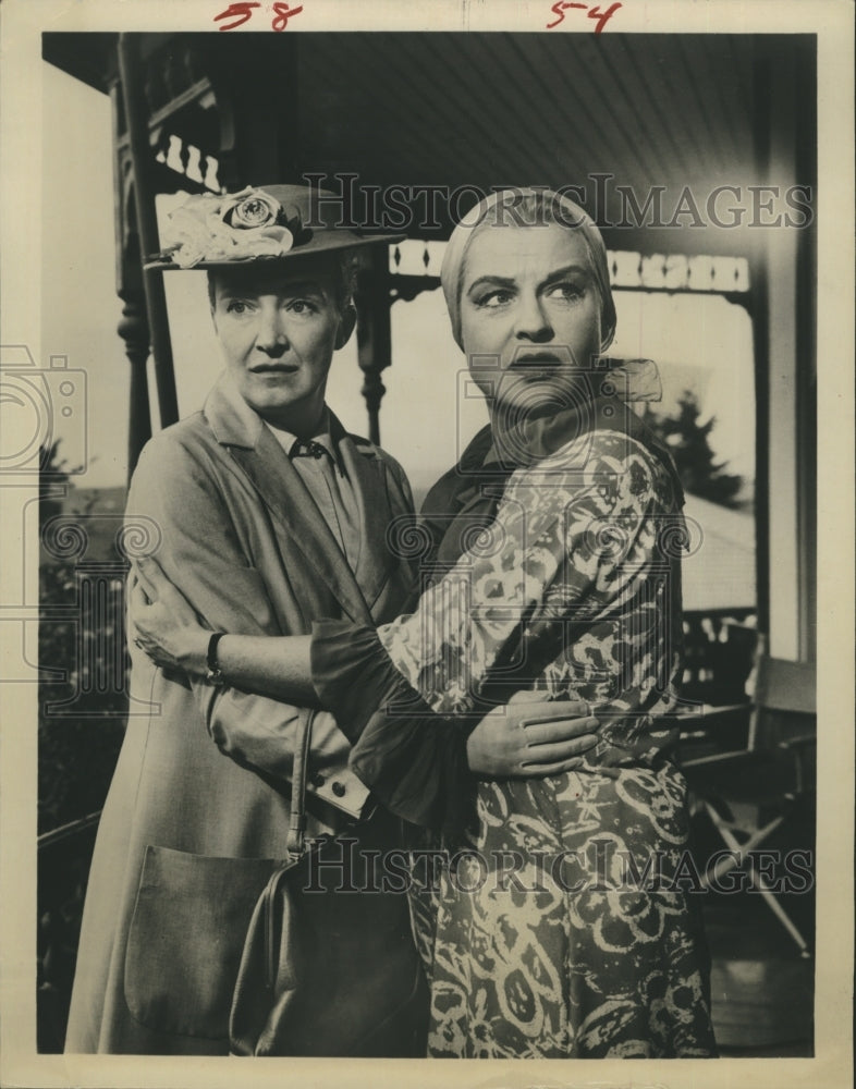 Press Photo Actress Betty Field and Nina Foch. - RSH37333 - Historic Images