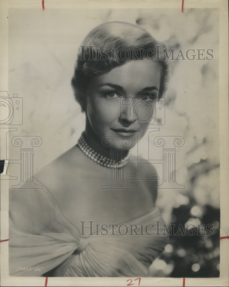 Press Photo Nina Foch Dutch-born American actress and leading lady in many 1940s - Historic Images