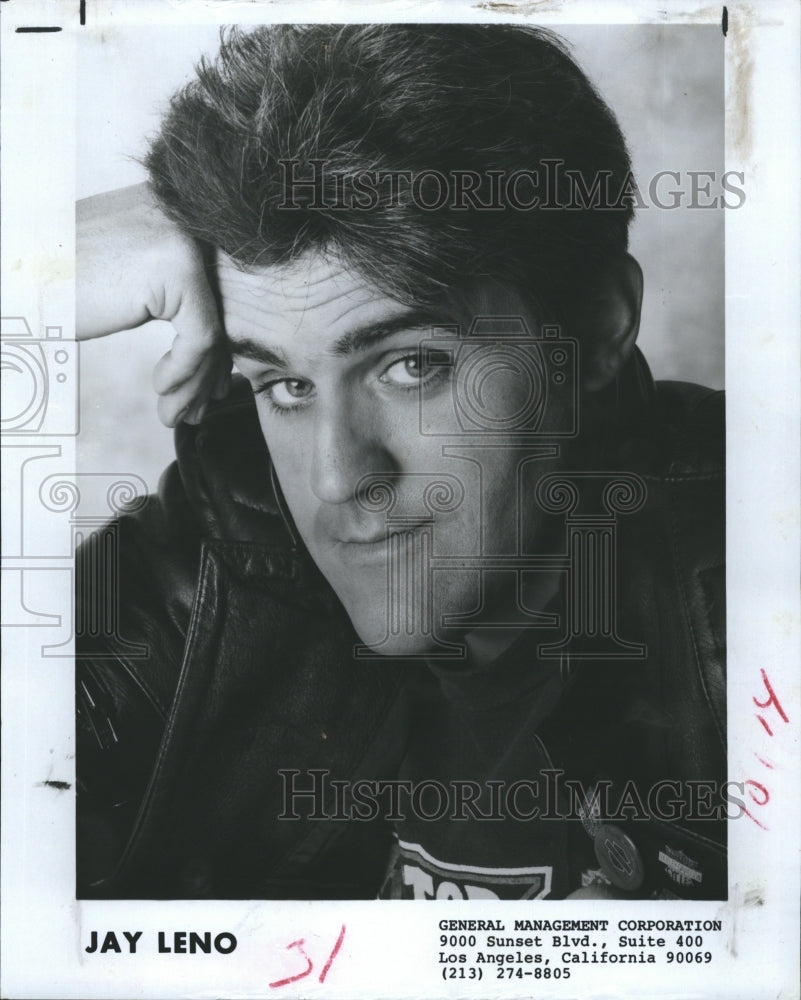 1986 Press Photo Jay Leno, Comedian - Historic Images