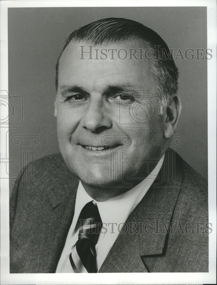 1974 Press Photo Elmer Lower, Vice President, Corporate Affairs - RSH37637 - Historic Images