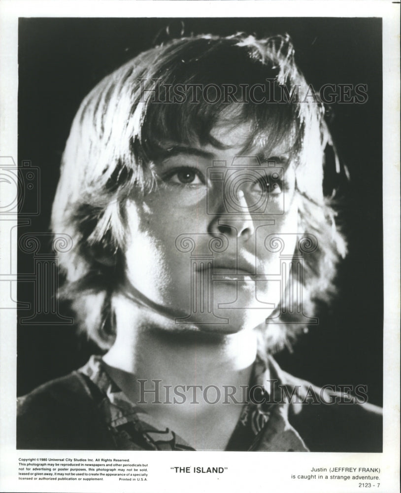 1980 Press Photo Jeffery Frank in &quot;the Island&quot; - Historic Images