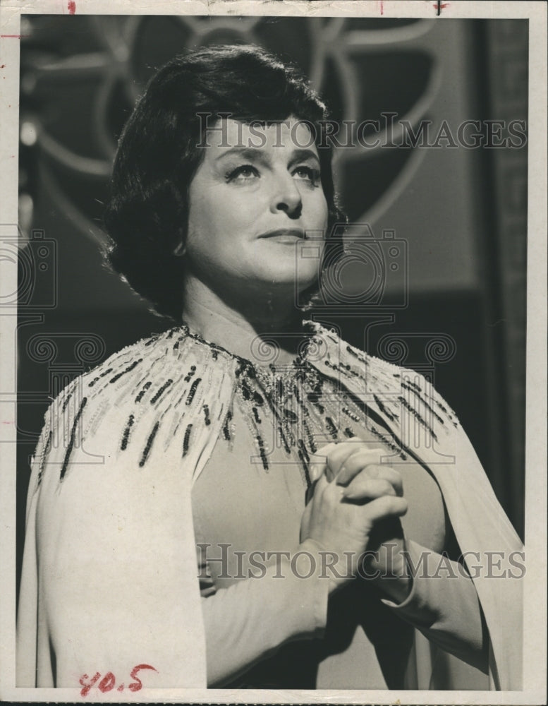 1963 Press Photo Birgit Nilsson on  NBC-TV's "Bell Telephone Hour" - Historic Images