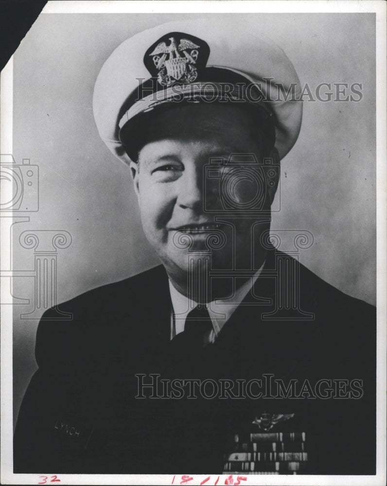 1969 Press Photo John Lynch Rear Admiral US Strike Command Chief of Staff. - Historic Images