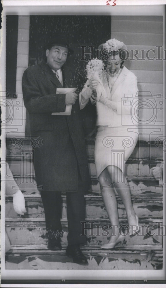 1986 Press Photo Actor Jerry Lynn and his bride Patricia Claire. - Historic Images